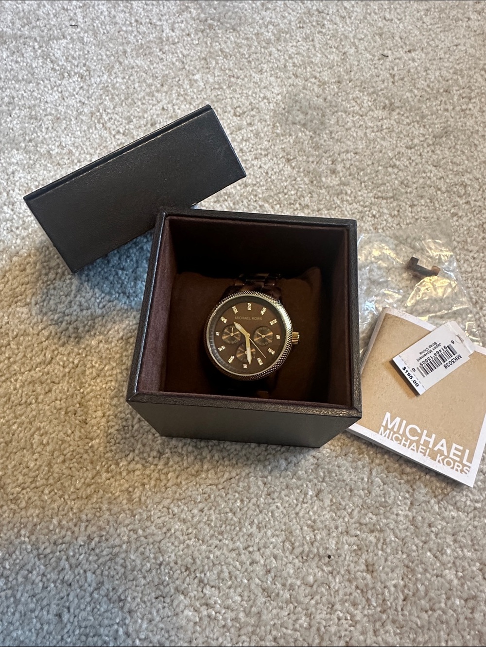 Michael Kors Tortoiseshell Watch w/ Gold Accents (SEE DESCRIPTION NOTE)